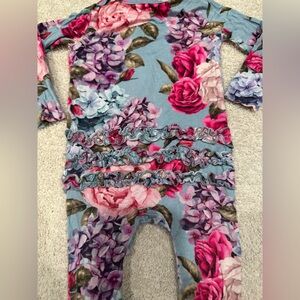 Posh Peanut Pink and Blue Footies One Piece